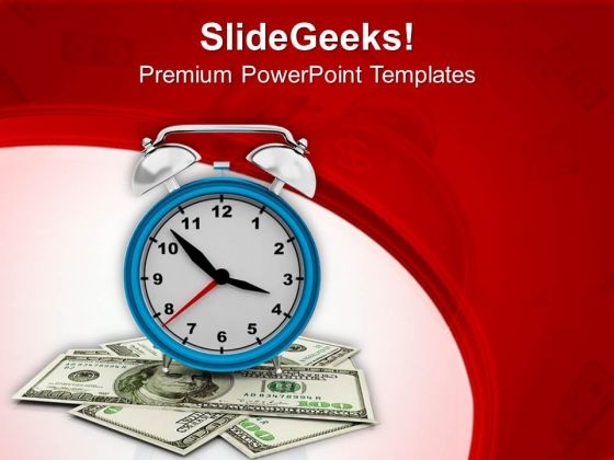 Time Is Money Shows In Concept PowerPoint Templates Ppt Backgrounds For Slides 0413