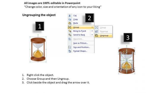 Time Out Hourglass PowerPoint Editable Ppt Slides