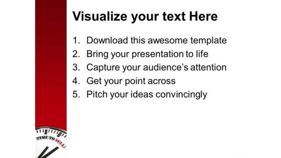Time To Sell Marketing PowerPoint Templates Ppt Backgrounds For Slides 0113