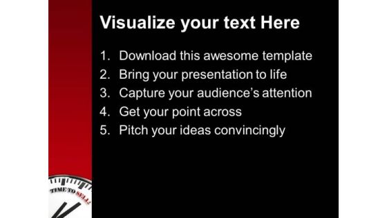 Time To Sell Marketing PowerPoint Templates Ppt Backgrounds For Slides 0113