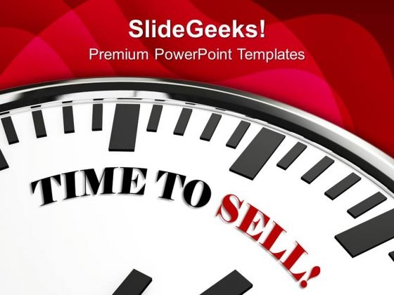 Time To Sell Marketing PowerPoint Templates Ppt Backgrounds For Slides 0113