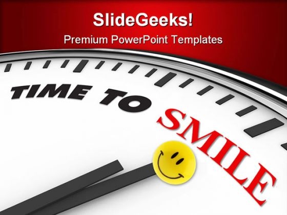 Time To Smile Entertainment PowerPoint Themes And PowerPoint Slides 0311