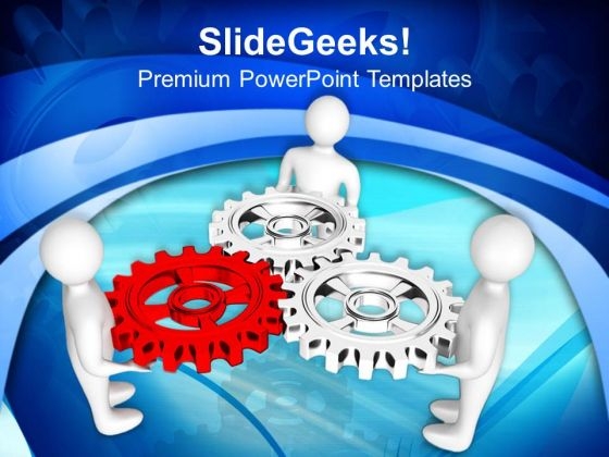 Time To Work As Team Business Concept PowerPoint Templates Ppt Backgrounds For Slides 0513