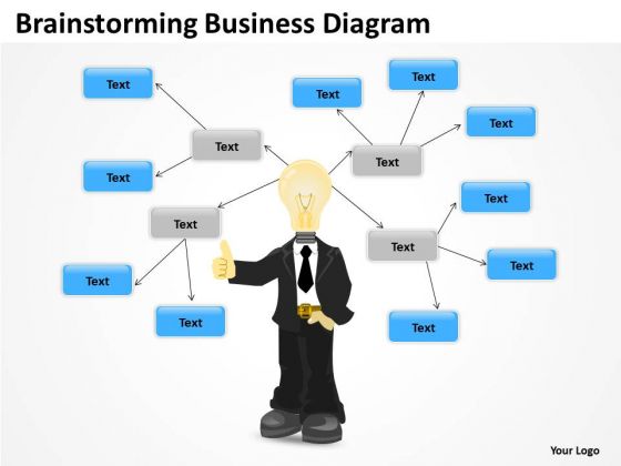 Timeline Brainstorming Business Diagram