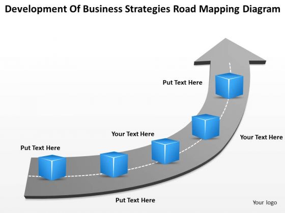 Timeline Development Of Business Strategies Road Mapping Diagram
