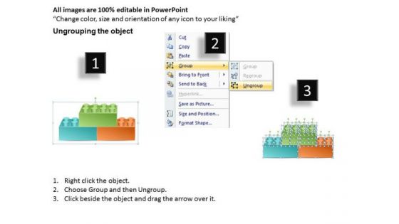 Timeline PowerPoint Template 3 Staged Lego Business Process