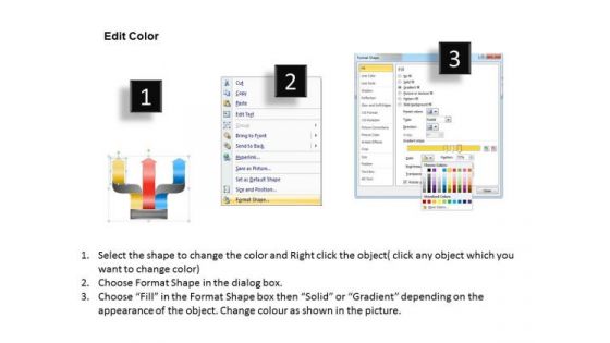 Timeline Ppt Template 3 Staged Info Graphics Diagram