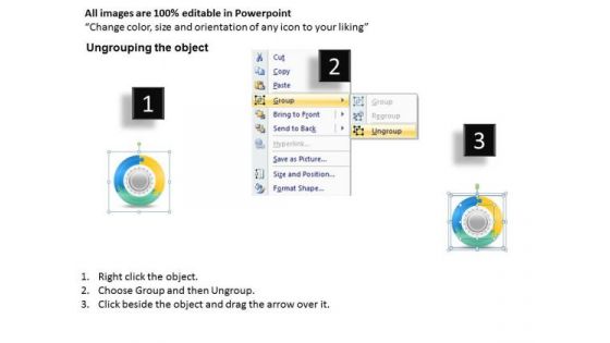 Timeline Ppt Template 3 Stages Of Business Workflow