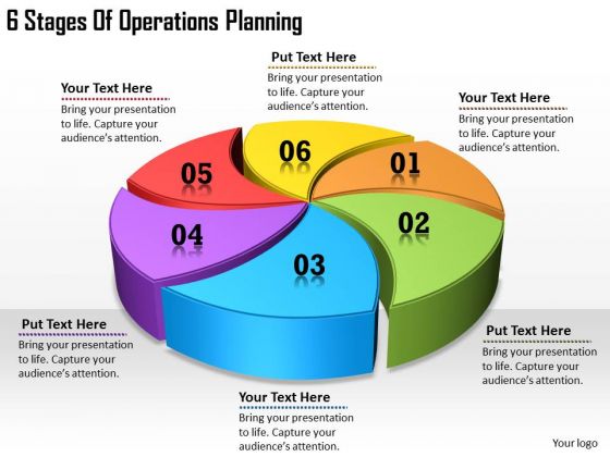 Timeline Ppt Template 6 Stages Of Operations Planning