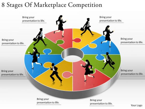 Timeline Ppt Template 8 Stages Of Marketplace Competition