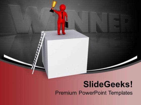 To Be A Winner Go Closer To Hardwork PowerPoint Templates Ppt Backgrounds For Slides 0713