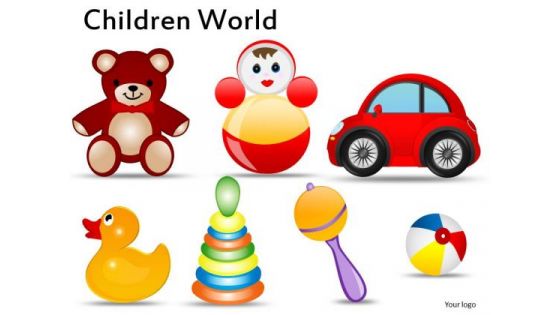 Toddlers Toys PowerPoint Templates
