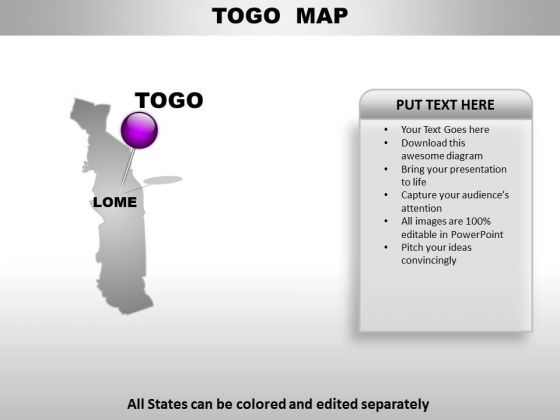 Togo Country PowerPoint Maps