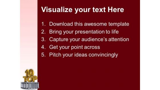 Top Ten Business Award Winners PowerPoint Templates Ppt Backgrounds For Slides 0313