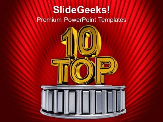 Top Ten Business Award Winners PowerPoint Templates Ppt Backgrounds For Slides 0313