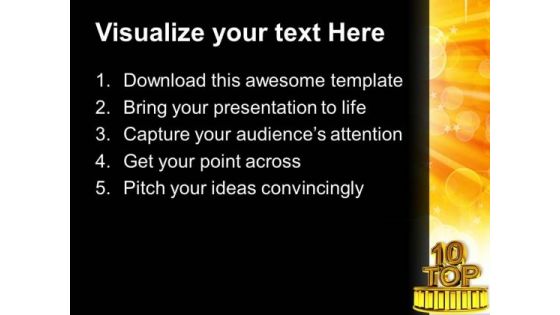 Top Ten Business Success PowerPoint Templates Ppt Backgrounds For Slides 1112