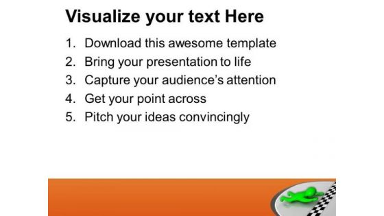 Touch Finishing Line For Success PowerPoint Templates Ppt Backgrounds For Slides 0713