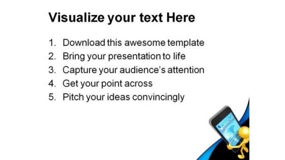 Touch Screen Technology PowerPoint Themes And PowerPoint Slides 0611