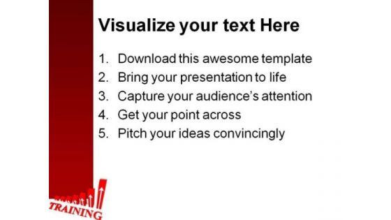 Training Graph Business PowerPoint Template 0910
