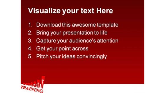 Training Graph Business PowerPoint Template 0910