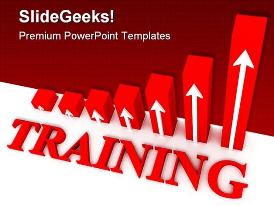 Training Graph Business PowerPoint Template 0910