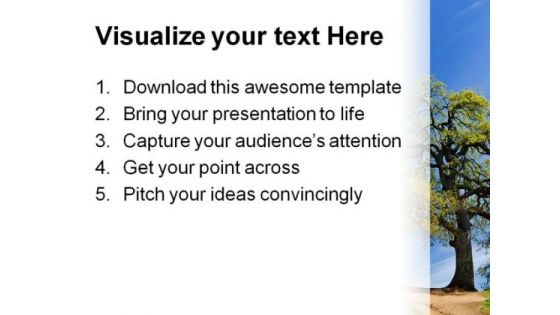 Tree Nature PowerPoint Template 1110