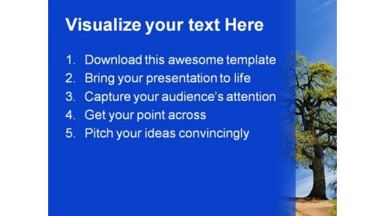 Tree Nature PowerPoint Template 1110
