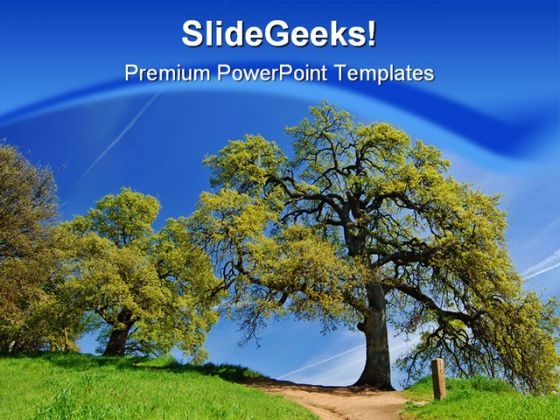 Tree Nature PowerPoint Template 1110