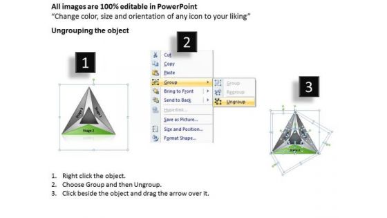 Triangular Doughnut Shape With 3 Stages Ppt Writing Business Plan PowerPoint Templates