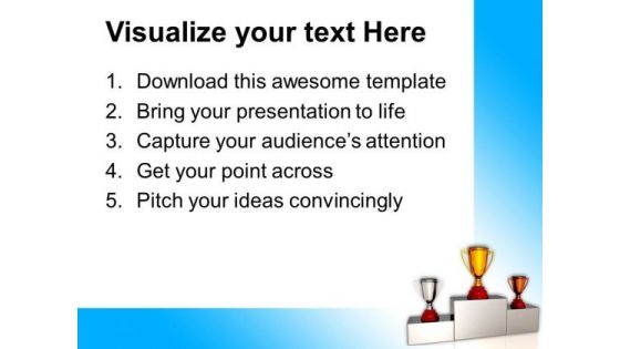Trophy Award Competition PowerPoint Templates And PowerPoint Themes 0912