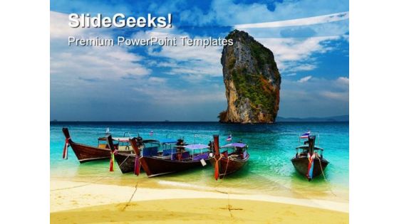 Tropical Beach Thailand Beauty PowerPoint Templates And PowerPoint Backgrounds 0311