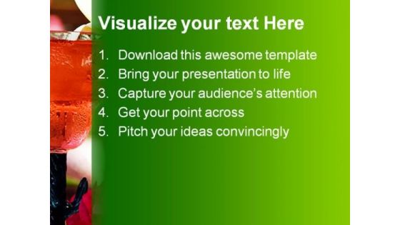 Tropical Drinks Food PowerPoint Templates And PowerPoint Backgrounds 0411