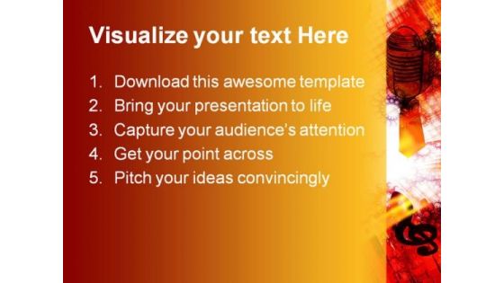 Trumpet Music PowerPoint Templates And PowerPoint Backgrounds 0611