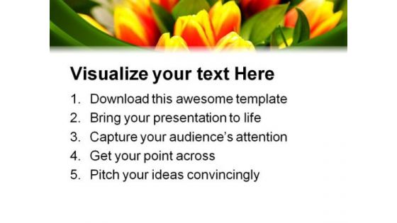 Tulip Flowers Beauty PowerPoint Templates And PowerPoint Backgrounds 0311
