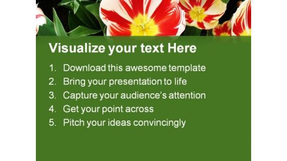 Tulips Flower Beauty PowerPoint Themes And PowerPoint Slides 0411