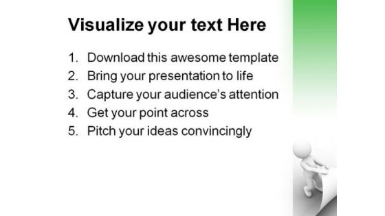 Turn Page People PowerPoint Backgrounds And Templates 1210