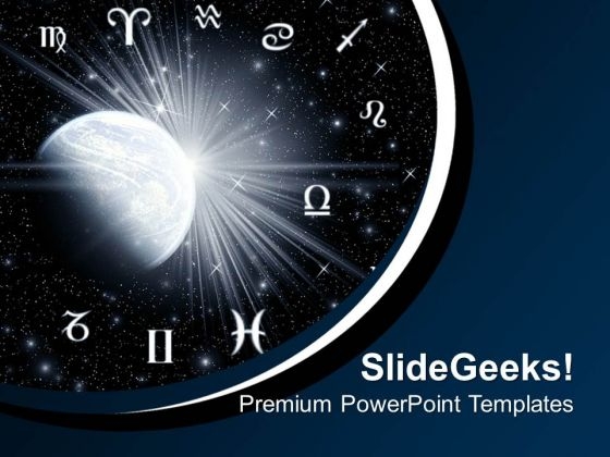 Twelve Astrology Symbols PowerPoint Templates And PowerPoint Themes 0712