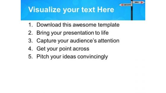Two Different Directions Of Successful Business PowerPoint Templates Ppt Backgrounds For Slides 0813