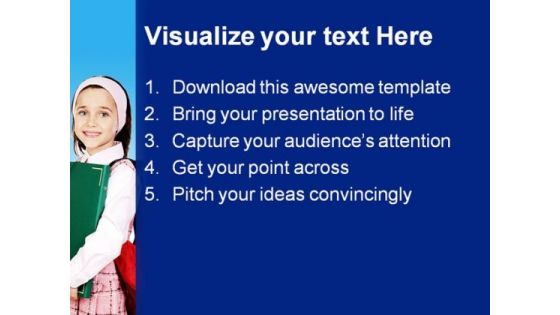 Two Little Students Education PowerPoint Backgrounds And Templates 1210