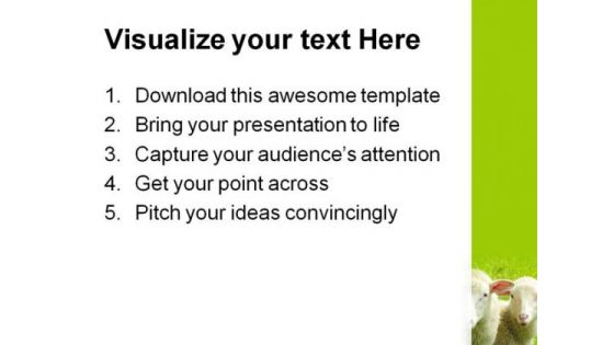 Two Sheep Nature PowerPoint Templates And PowerPoint Backgrounds 0411