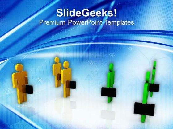 Two Teams For Financial Growth Business PowerPoint Templates Ppt Backgrounds For Slides 0413