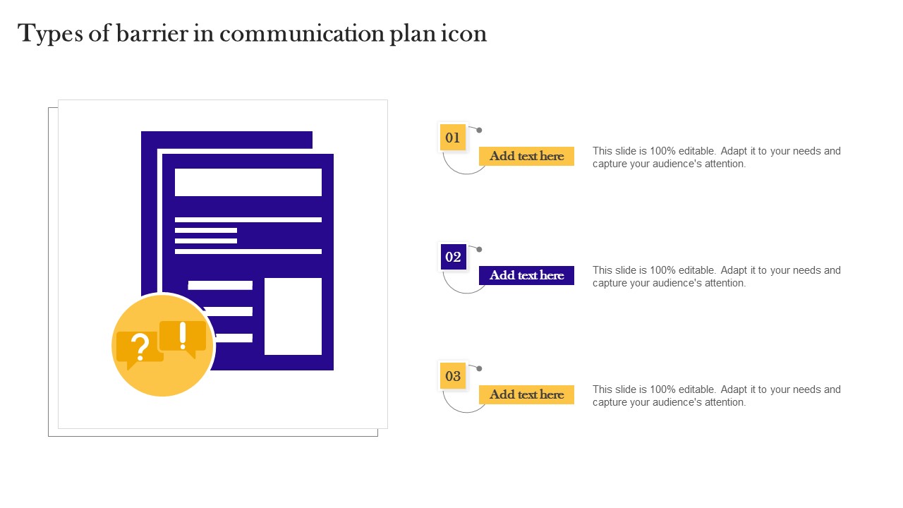 Types Of Barrier In Communication Plan Icon Pictures Pdf