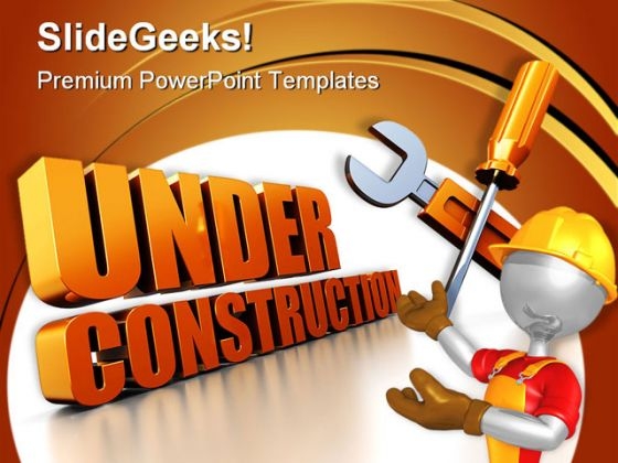 Under Construction People PowerPoint Themes And PowerPoint Slides 0511