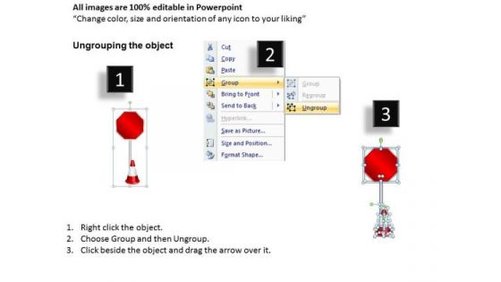 Under Construction Road Signs PowerPoint Slides And Ppt Diagram Templates
