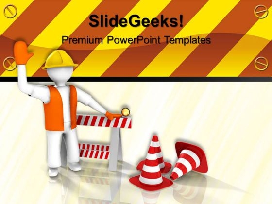 Under Construction Signs PowerPoint Templates And PowerPoint Themes 0512