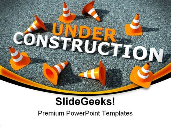 Under Construction Symbol PowerPoint Templates And PowerPoint Backgrounds 0711