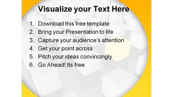 Abstract Cubes PowerPoint Template