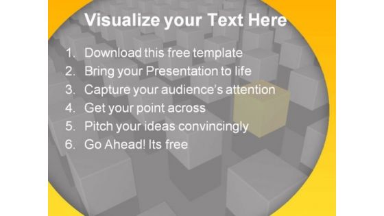 Abstract Cubes PowerPoint Template