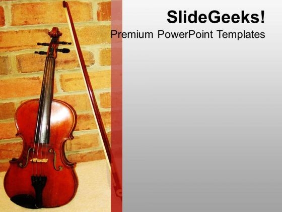 Unique Color And Violen For Musical Theme PowerPoint Templates Ppt Backgrounds For Slides 0413