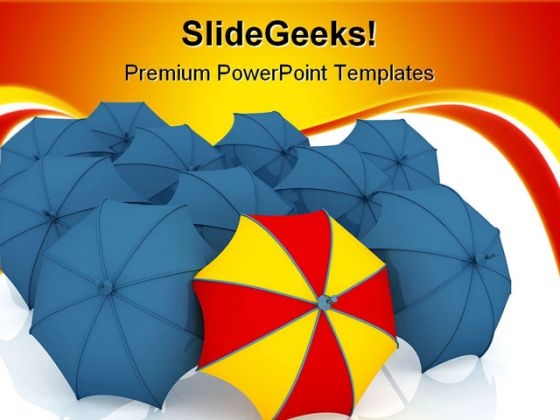Unique Umbrella Metaphor PowerPoint Themes And PowerPoint Slides 0411